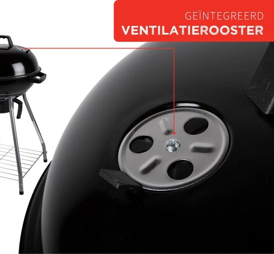 BBQ Collection Barbecue mit Deckel - BBQ Holzkohle mit Ascheauffang - Barbeque Grill - Ã˜ 45 cm