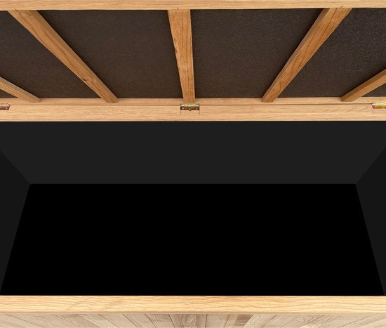 AXI Milo Aufbewahrungsbox aus Holz L Braun – Kissenbox mit Boden – 800 Liter – 200 x 80 x 80 cm – karbonisiertes Hemlock-Holz – Aufbewahrungsbox für den Garten