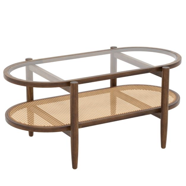 Coast Couchtisch - Anti-Rutsch - Bis zu 35 kg - 102 x 56 x 47 cm - Braun