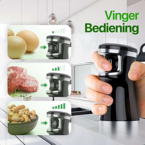 MATTI® - Stabmixer-Set 5in1 - Elektrischer Stabmixer - Zerkleinerer - Mixer - Milchaufschäumer - 1500W