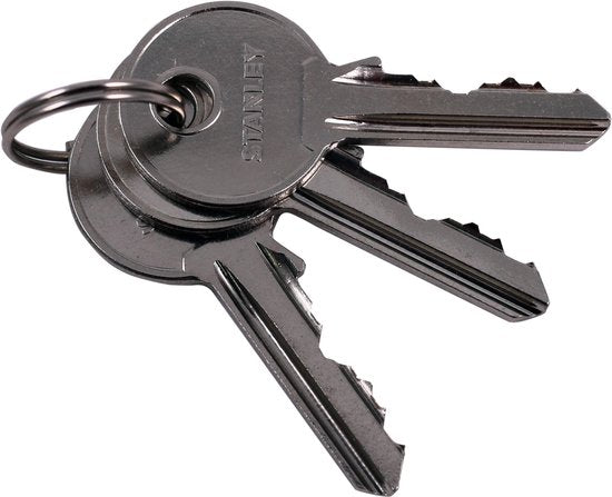 Stanley Vorhängeschloss - 60 MM - 2 Schlüssel - Massivmessing