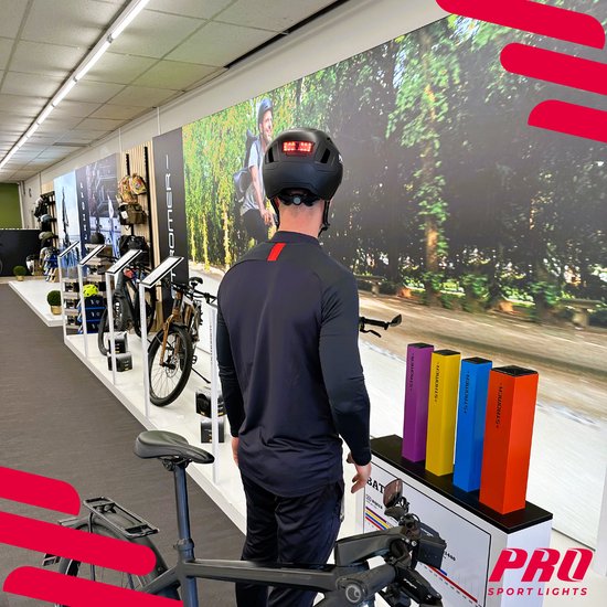 Pro Sport Lights Pedelec-Fahrradhelm Erwachsene - NTA 8776 - Herren/Damen - Helm Large - Schwarz