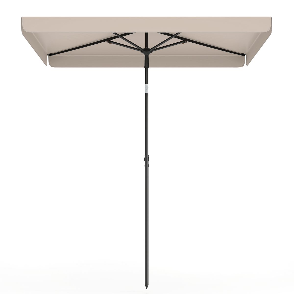 Coast Balkon-Sonnenschirm – rechteckig – um 30° neigbar – 200 x 130 cm – beige
