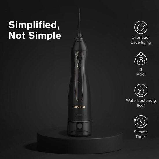 Bintoi® iSonic Black Series F600 - Wasserzahnseide - Zahnseidegeräte - Munddusche