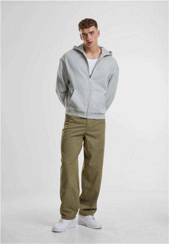 Urban Classics – Flauschige Weste mit Kapuze – S – Grau