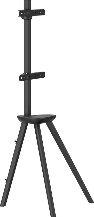 VDD TV-Ständer - Bodenständer - Studiostativ - Staffelei Design - bis zu 65 Zoll - Schwarz