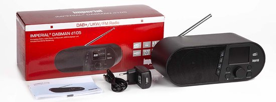 Imperial DABMAN d105 Kompaktes DAB+ / FM / Bluetooth-Radio Schwarz