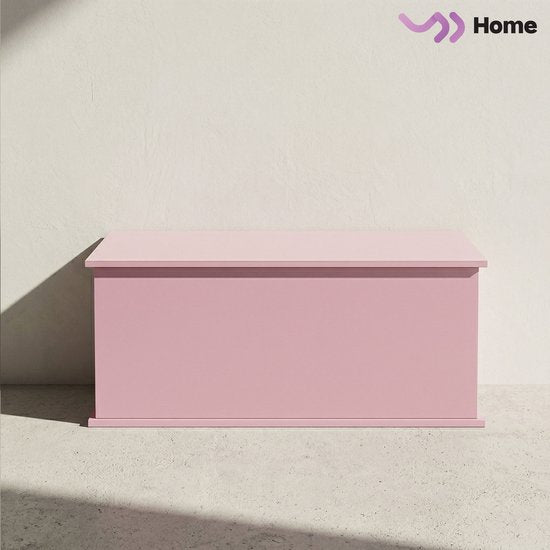 VDD Home – Aufbewahrungskiste – Spielzeugkiste – Deckenkiste – Rosa – Holz – 100 x 40 x 40 cm