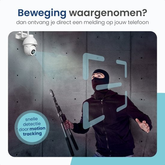 Gologi - Superior Sicherheitskamera 2 - Außenkamera mit Nachtsicht - Wand- und Dachmontage - 4MP - Mit Wifi und App - Weiß