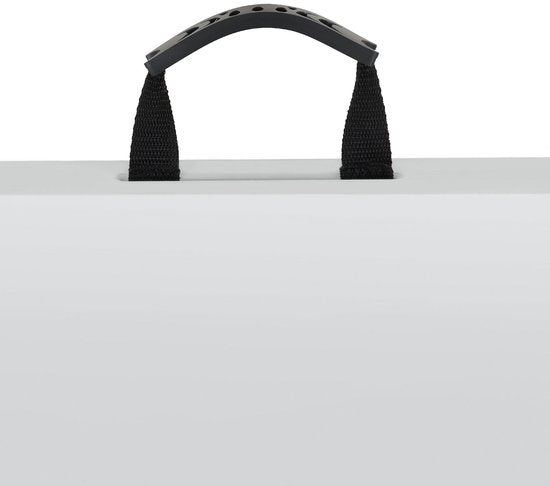 tectake® 2er-Set klappbare Bänke – Gartenbänke – für 8 Personen – Bierbank – tragbare Bänke für Camping-Tisch – Biertisch – Picknicktisch – Gartentisch – 500 kg Tragkraft pro Bank – Weiß