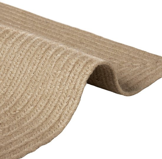 tectake - Flechtteppich - Boho-Stil - Juteteppich für den Innen- und Außenbereich - Langlebig, pflegeleicht, formbeständig und allergikerfreundlich - Vintage-Teppich - Div. Größen - 80x150 cm