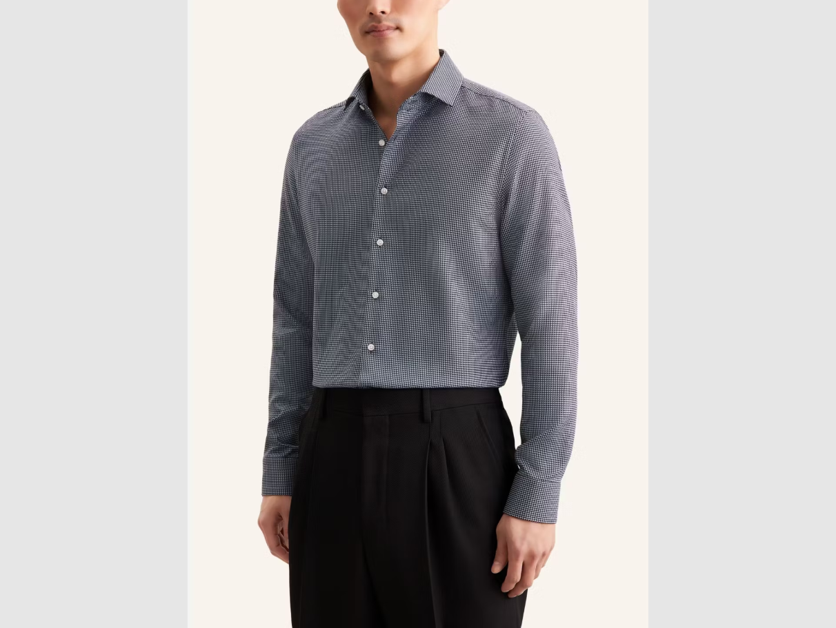 Seidensticker - Spreizbares Kent Business-Hemd - Slim Fit & eisenfrei - Navy - Größe 39