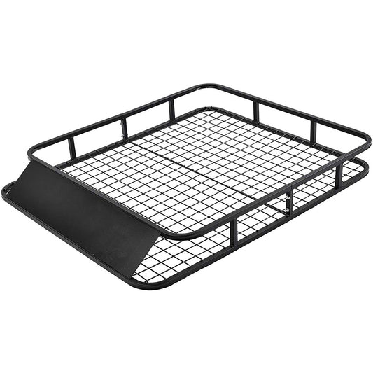 Coast Universal-Dachträger Auto-Gepäckträger Dachkorb aus Stahl 122,5 x 102 x 15 cm schwarz
