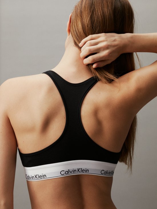 Calvin Klein Modern Cotton Top für Damen – Schwarz – Größe M