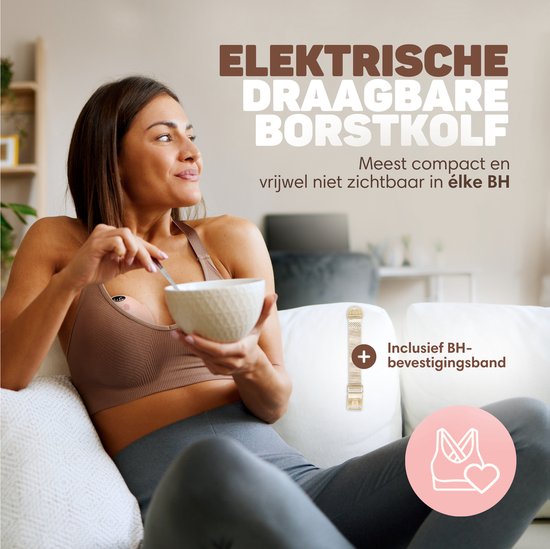 Vulpes Goods® BabyCare Hands-free Breast Pump - Tragbar - Doppelte elektrische Hands - 2 Stück - MAX Version