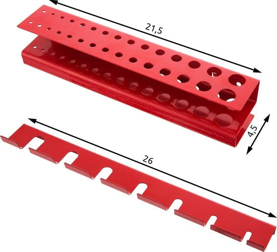 tectake - Werkzeugwand mit 25 Haken und Haltern - 403559