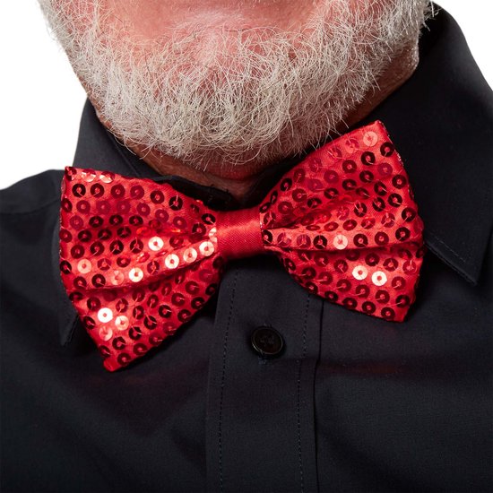 Dressforfun Faschingskostüm Paillettenfliege – Rot – Herren – Einheitsgröße