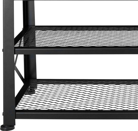 tectake - Schuhregal Blackpool - Schuhschrank - Industrieleuchte - 101 x 30,5 x 45,5 cm - 404290