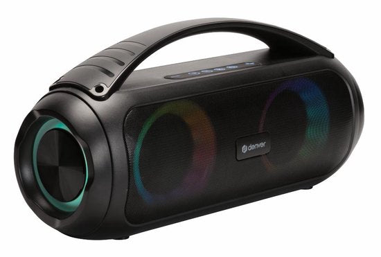 Denver Bluetooth Lautsprecher Wireless - Lichteffekte - Musikbox - AUX - TWS Pairing - BTG616