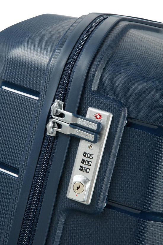 Samsonite Reisekoffer - Flux Spinner 68/25 Expandable (Medium) Marineblau