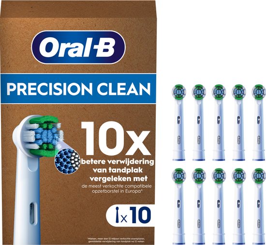 Oral-B Precision Clean Pro – Aufsteckbürsten mit CleanMaximiser-Technologie – 10 Stück – Briefkastenverpackung