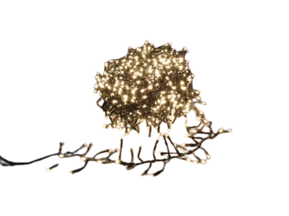 twistlight LED-Lichterkette - 18 m - 1530 warmweiße LEDs - schwarze Schnur - Ø 5 mm