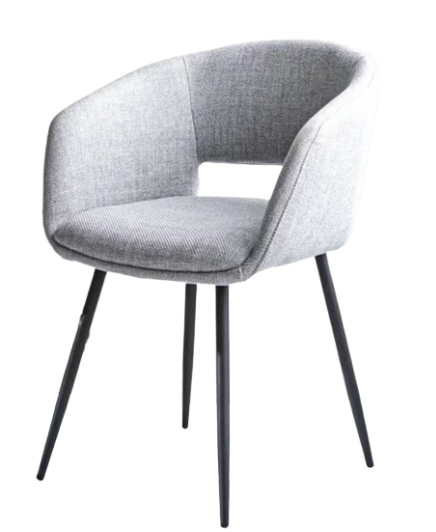 Vince Design Boden Esszimmerstuhl 55x55x78 cm - Hellgrau