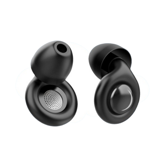 Dreamcare Silent Sleep Ohrstöpsel - Schwarz - Lärmreduzierung bis zu 33 dB - Inklusive 4 Größen