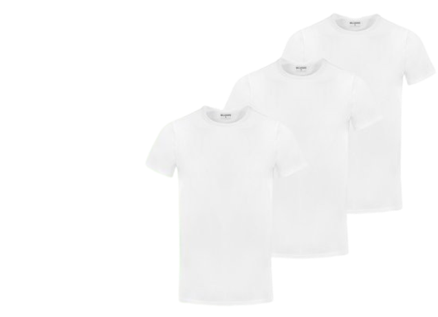 Milanoro - 3er-Set weiche Bambus-Shirts - Weiß - Größe XXL - Atmungsaktiv und bequem für den täglichen Gebrauch