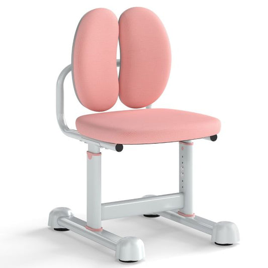 Hochstuhl Coast - Doppelte Rückenlehne - Verstellbar - Gepolsterter Sitz - Ergonomisch - Metallgestell - 100 kg belastbar - Pink