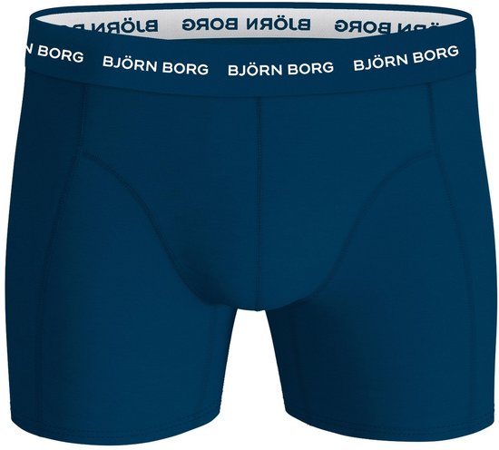 Björn Borg Cotton Stretch Boxer Shorts Men - Schwarz/Pink/Blau - 5 Stück - Herrenhosen - Boxer - Größe M