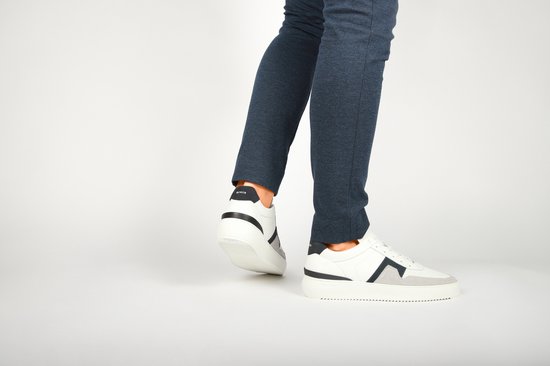 Blackstone MARBLE COLTON – DG513 Weiß Dunkelblau – Sneaker (niedrig) – Herren – Weiß – Größe: 43