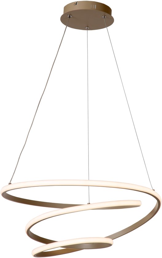 Lucide ESPIRAL – Hängeleuchte – LED, dimmbar – CCT – 1×40 W, 2700 K/4000 K – Taupe – Essential