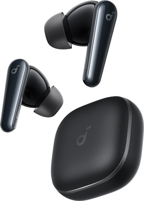 soundcore Liberty 5 von Anker – Kabellose Ohrhörer mit Geräuschunterdrückung – 2-mal stärkere Sprachunterdrückung – Adaptive Geräuschunterdrückung in Echtzeit – Schnellladefunktion – Dolby Audio – Klare Gespräche dank 6 Mikrofonen und KI – Lange Akkulaufz