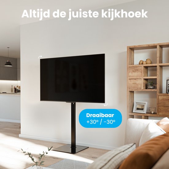 Auronic TV Stand - TV-Fuß - höhenverstellbar - schwenkbar - neigbar - 37 bis 90 Zoll - Schwarz
