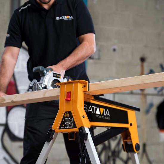 Batavia Kompakte Werkbank und Spannsystem - Max. Belastbarkeit 150kg - Spannbereich 965mm - orange