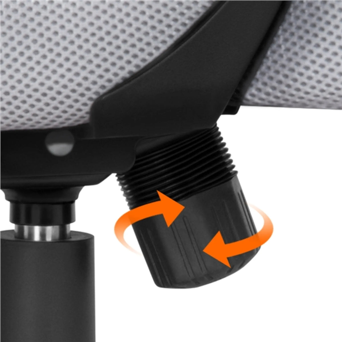Yaheetech Bürostuhl Ergonomisch - Features Atmungsaktive Mesh-Gewebe und Rocking-Funktion und verstellbare Sitzhöhe - für Büro und Studie - Grau Nylon und Metall - 60 x 60 x 91-100,5 cm
