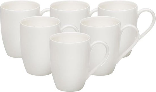 Villeroy & Boch - Vivo Basic - 6 Stück - Basic Weiß - 320 ml - Kaffeebecher - Mit Ohr