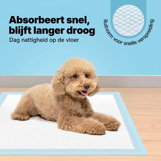 Jake and Jacky Welpentrainingsunterlagen mit Klebestreifen, 360 Stück – Stubenreinheitstraining für Hunde – Hundetoilettenunterlagen – Hundetoilette – Hundetoilettentücher – Welpentücher – Welpenmatten, 60 x 60 cm