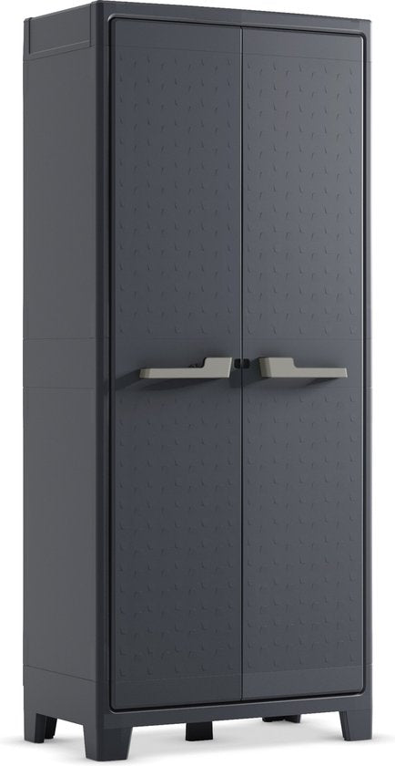Keter Moby Hochschrank - 4 Fachböden - 80x44x182 cm - Anthrazit