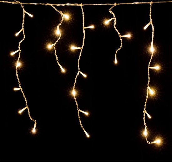 Monzana Lichtvorhang 600 LEDs - 20 m inkl. 5 m Kabel - Warmweiß