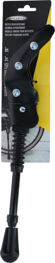 Bicycle Gear Fahrradständer Hinterrad - Fahrradständer für Fahrräder 24'' bis 28" - Fahrradständer - Stadt- und Rennräder - in der Länge verstellbar - Max. 20KG - Stahl - Schwarz