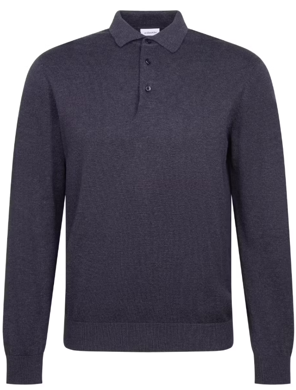 Seidensticker Strick-Pullover - 100% Baumwolle - Herren  - Größe L - Marineblau
