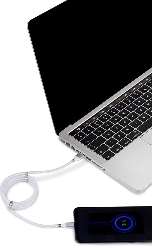 Grundig USB-C-Kabel - Magnetisch - 1 Meter - Weiß