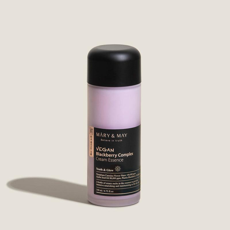 Mary&May Vegane Brombeer-Komplex-Creme-Essenz - 140 ml - Intensiv feuchtigkeitsspendende Creme-Essenz