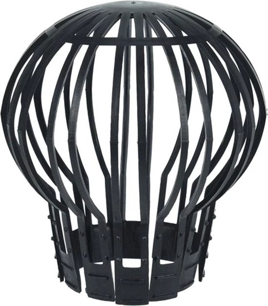 Schutzkappe/Laubfänger Fallrohr 2St. - schwarz - Ø12,5 x H14,5