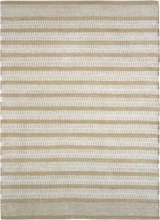 AXI Aruba Outdoor-Teppich – Rechteckig – 160 x 230 cm – Gelb – Geometrisches Muster – Outdoor-Teppich – Wetter- und UV-beständig – Flachgewebt – Gartenteppich – Für drinnen und draußen – Handgewebt