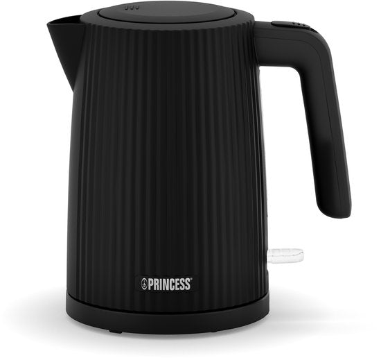 Princess Wasserkocher 236058 Wave – Retro – 1,7 Liter – 2200 W – Schwarz