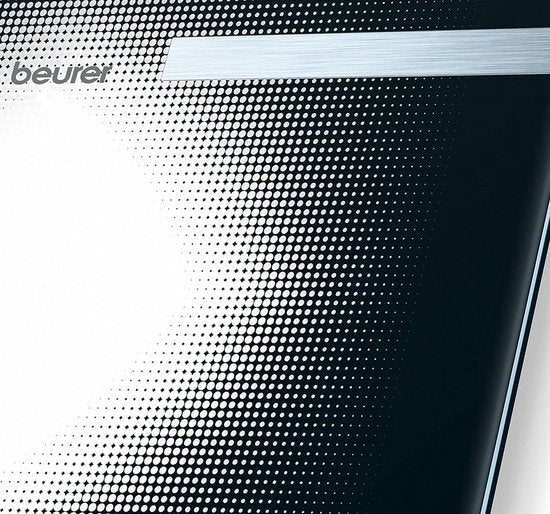 Beurer BG 21 Personenwaage – Körperanalyse – BMI/BMR/AMR - Bis zu 180 kg - 30 x 31,5 cm - 10 Benutzer - Beleuchtetes großes 2-zeiliges LCD-Display - Inkl. Batterien - 5 Jahre Garantie