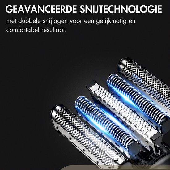 Sansbeauté® Foil Razor Double Knife - Rasierapparat für Männer - Elektrischer Rasierer - Kopfrasur - Fade